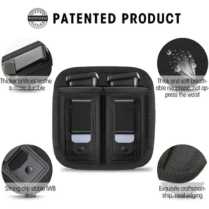 Nylon Magazine Pouch Holster Pistol 9mm Concealed Carry Mag Case with Clip  19 21  92 Handgun Mag Pouch