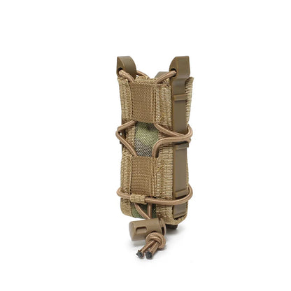 Tactical Magazine Pouch 9MM Pistol Single Mag Bag Molle Flashlight Pouches Torch Holder Hunting Knife Holster Shooting Airsoft