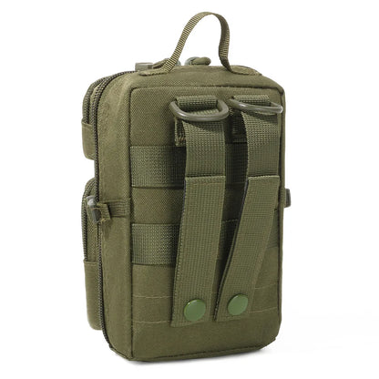 Tactical MOLLE EDC Pouch Utility Mini Crossbody Shoulder Bag with Adjustable Strap for Outdoor Camping Hiking Hunting Waist Pack