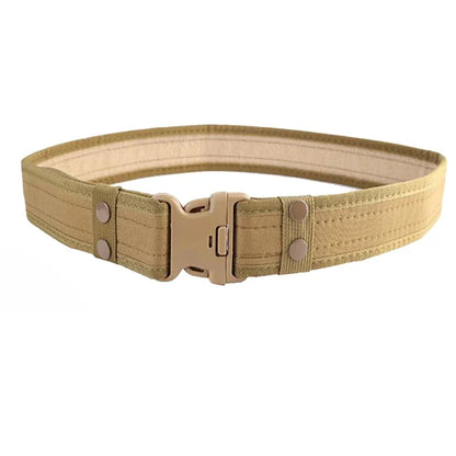 Adjustable Tactical Waistband Canvas Combat Sport Belt Outdoor Hunting Airsoft Equipment Duty Waist Support