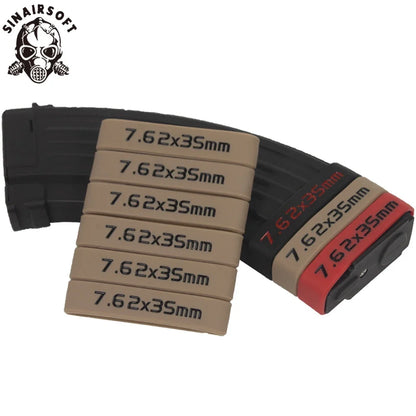 Tactical Magazine Marking Band Airsoft Rifle Elastic Mag Rubber Ring For 7.62MM Nato 300 ACC BLK Airsoft Rifle Hunting