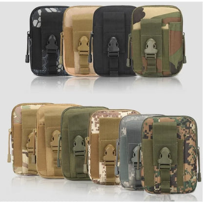 outdoor tactical waist bag 6 inch phone pouch cycling sports multifunctional molle expansion accessory pouch
