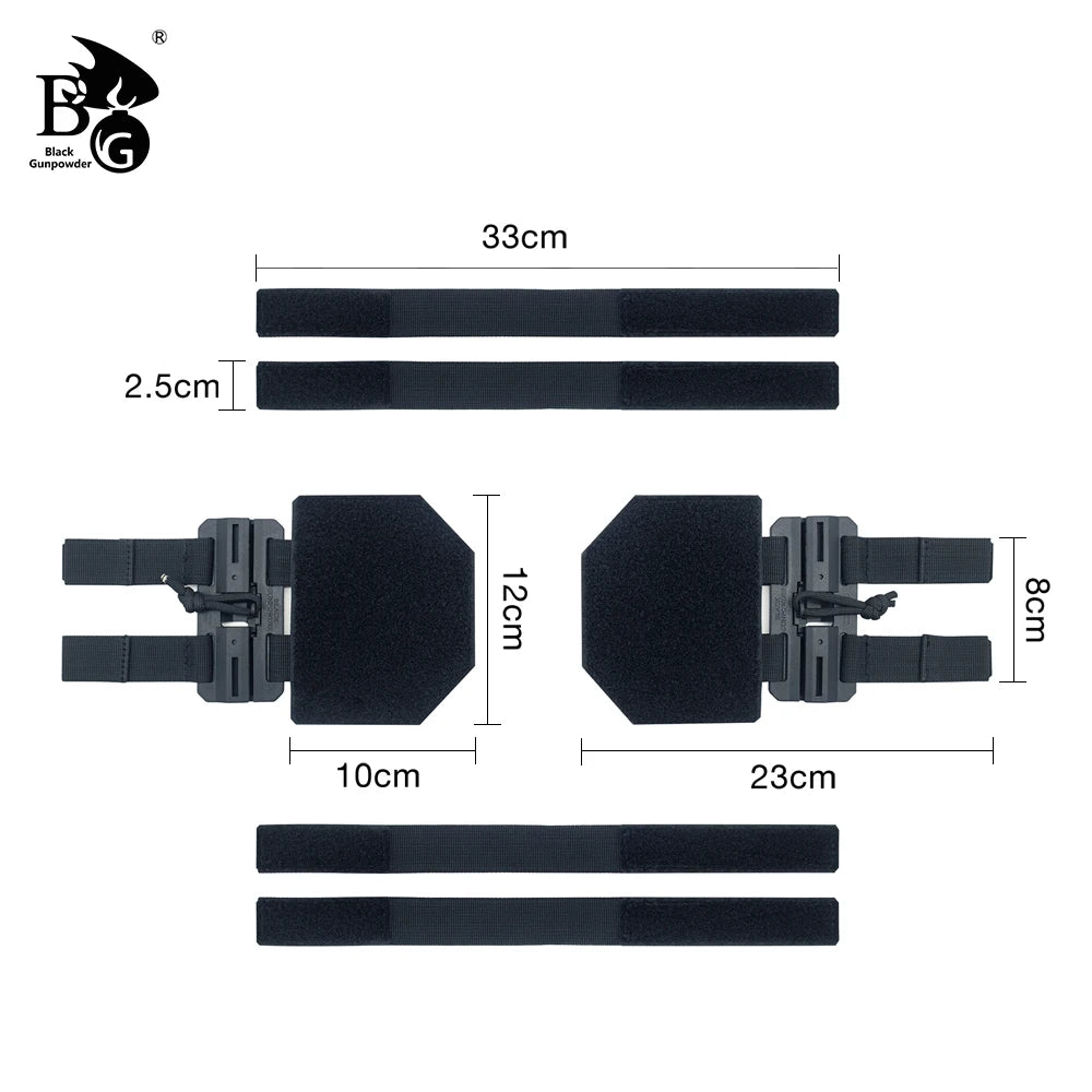 BG Tactical Vest Quick Buckle Set, Portable Detachable Magnetic Clip Set, Hunting Vest Accessories