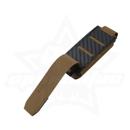 OPHIDIAN Carbon Fiber 9mm Single Magazine Pouch MOLLE Magazine Pouch Hunting Air Gun Equipment
