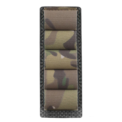 Tactical Elastic 5 Gauge Shell Holder MOLLE Shotshell Hanging Panel Magazine Pouch Paintball Airsoft Hunting Gear