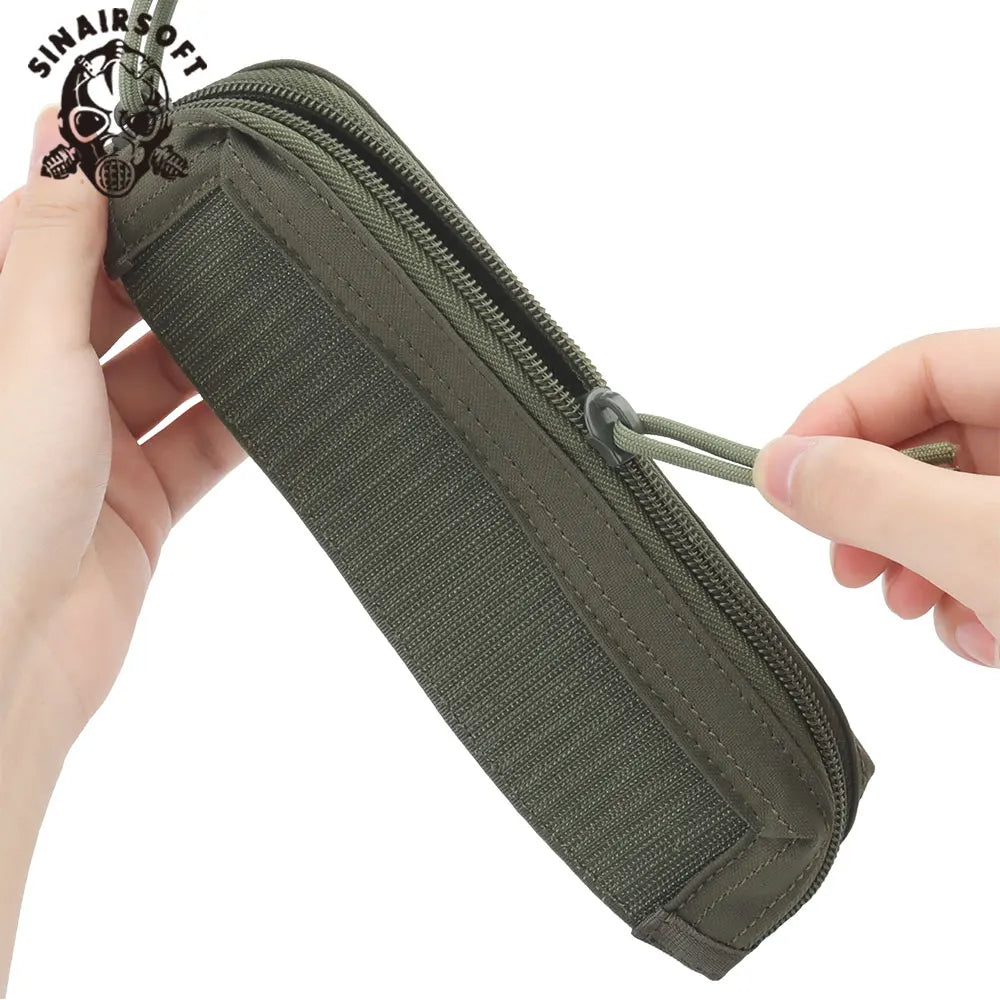 Tactical Micro Fight Chassis Pocket For MK3 MK4 Storage Bag Chest Rig Double Zip Cover Hunting Vest Accessories