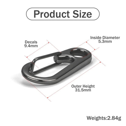 10pcs Mini Carabiner Set Outdoor Rope Clip Camping Paracord Accessories Knapsack Hanging Buckle  Daily DIY Keychain