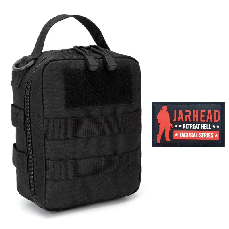 Multifunctional MOLLE Tactical IFAK Medical Pouch Portable Outdoor Emergency First Aid Kit Survival Tool Storage Bag With Patche