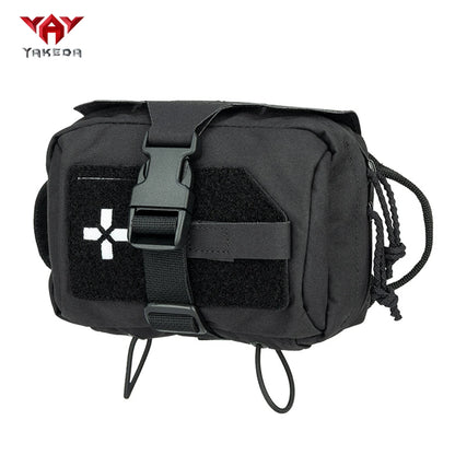 YAKEDA Hunting Quick Open Storage Bag Belt Tank Top Can Attach Outdoor Accessories Bag Outdoor Mountaineering Tool Kit