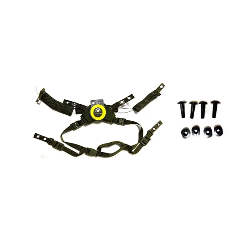 Tactical Helmet Strap Adjustable Chin Strap Inner Suspension System with Bolts and Screws for Tactical Fast Airsoft Helmets