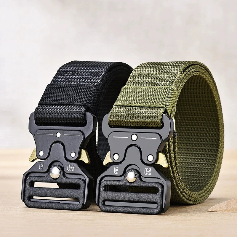 Men's Belt Outdoor Hunting Multi Function Combat Survival 120cm  Canvas For Nylon Male Luxury