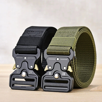 Men's Belt Outdoor Hunting Multi Function Combat Survival 120cm  Canvas For Nylon Male Luxury