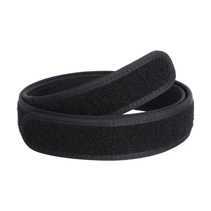 KRYDEX Tactical 1.5'' Loop Inner Belt Buckleless Nylon Waist Duty Belt Hunting Shooting Sport Accessories Men Outer Black Belt