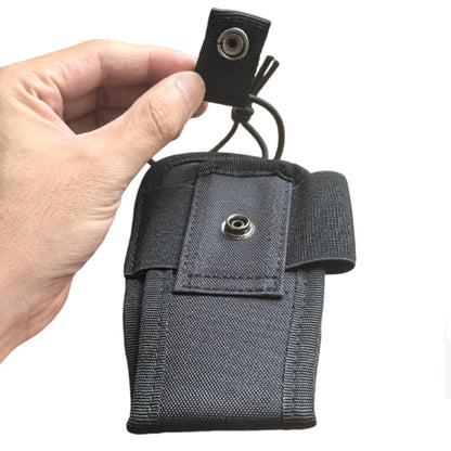 Tactical MOLLE Walkie Talkie Holder Bag Adjustable Two Way Radio Cover Case Outdoor Vest Accessory Pouch