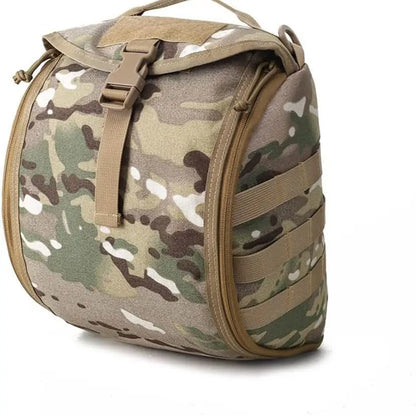 Tactical Helmet Bag Pack Multi-Purpose Molle Storage Carrying Pouch for Sports Hunting Shooting Combat Helmets
