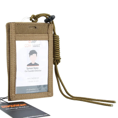 EXCELLENT ELITE SPANKER Tactical ID Card Case Patch Neck Lanyard Credit Card Organizer Pouch Adjustable Neck Lanyard