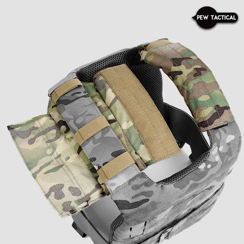 PEW TACTICAL Universal Shoulder Pad Tactical Vest Built-in High Cushioning Shoulder Pad