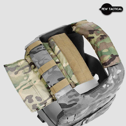 PEW TACTICAL Universal Shoulder Pad Tactical Vest Built-in High Cushioning Shoulder Pad