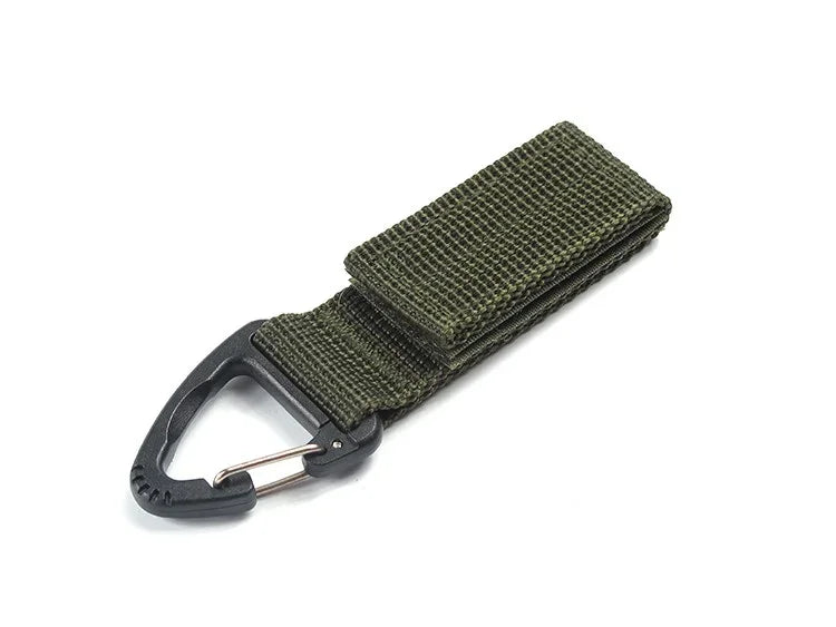 Outdoor Camping Hiking Climbing MultiTool Molle Nylon Webbing Clip EDC Tool Belt Ribbon Keychain Clasp Hook Carabiner Buckle