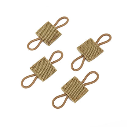 4PCS 600D Nylon Elastic Rope Outdoor Tools for Hunting Bags for Fixed Flashlight Molle System Compatible Military Combat