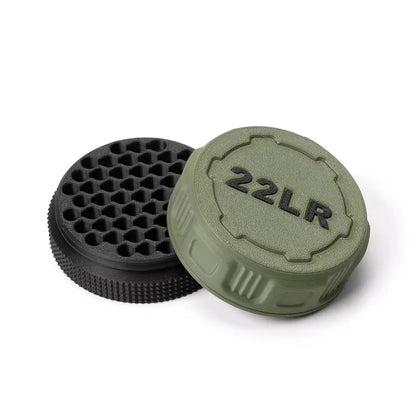 New 22LR Tactical Ammo Box, Pocket-sized, Holds 50 Rounds, with Secure Screw Cap, Durable, Suitable for Small Caliber Ammuniti