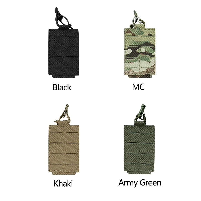 AG 3 MOLLE 5.56 M4 Triple Magazine Pouch Bungee Retention Tactical Vest K19 Plate Carrier Front Placard MAG Holder Bag Airsoft