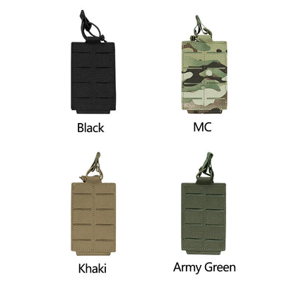 AG 3 MOLLE 5.56 M4 Triple Magazine Pouch Bungee Retention Tactical Vest K19 Plate Carrier Front Placard MAG Holder Bag Airsoft