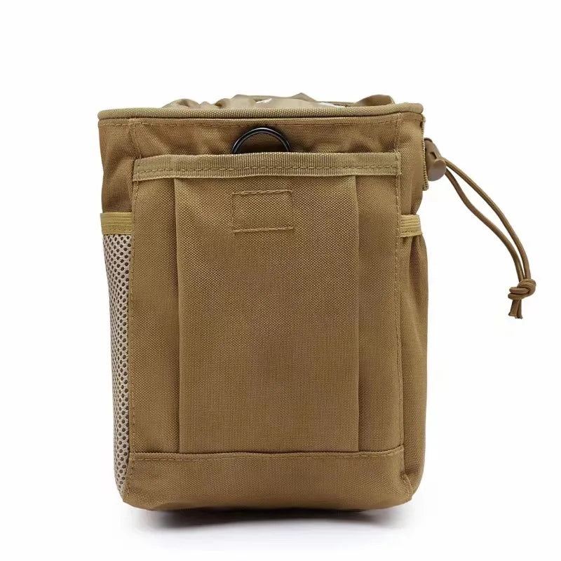 Outdoor Molle Drawstring Magazine Dump Pouch Adjustable Utility Belt Fanny Hip Holster Bag Outdoor Ammo Storage Pack