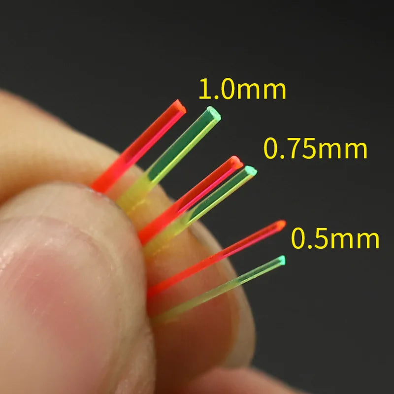 50cm Fiber Optic Bow Sight Replacement Pin 0.5mm 0.75mm 1.0mm  Red Green Slingshot Compound Bow Hunting Fiber Accessory