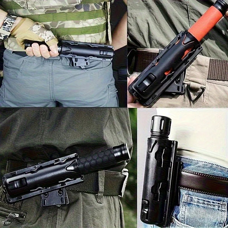 Plastic Tactical Baton Holster - Lightweight Durable Holder for Outdoor & Security Use