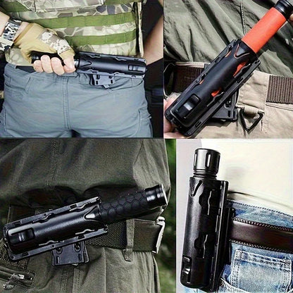 Plastic Tactical Baton Holster - Lightweight Durable Holder for Outdoor & Security Use