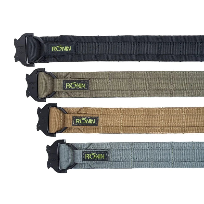 【1.5Inch  2 Inch】Ronin Style Belt Outdoor Hunting Double Layer  Belt Molle System