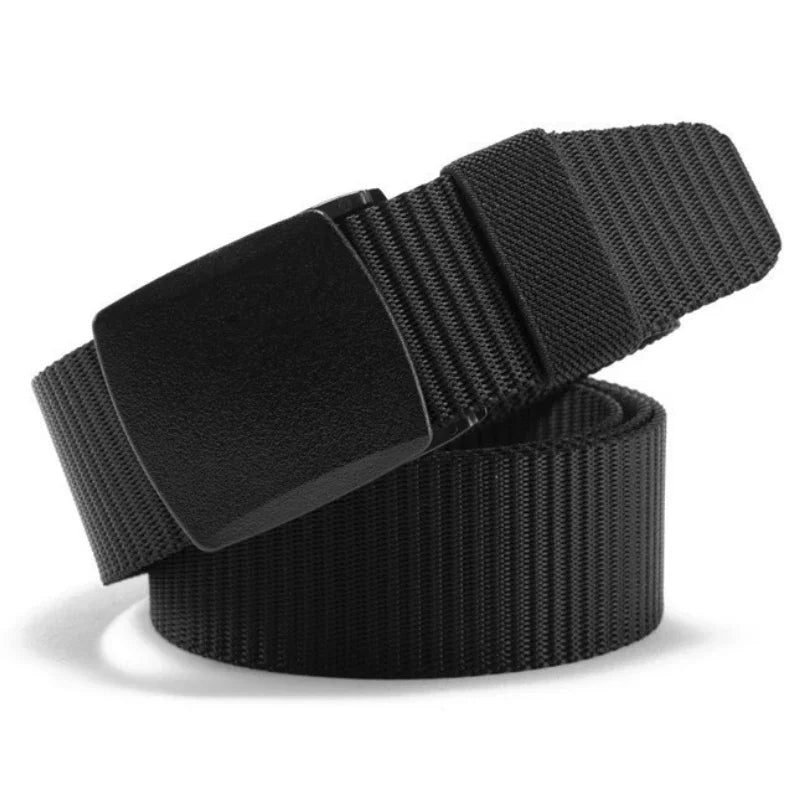 New Automatic Buckle Nylon Belt Outdoor Hunting Multifunctional Tactical Canvas Belt High Quality Men Belt