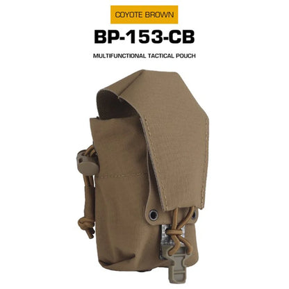 Tactical Vest Molle Silent Flash Bang Pouch Bag Multifunctional Pouch Flip Sundries Bag Outdoor