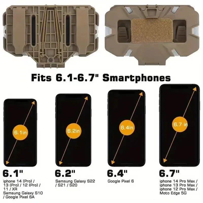 Tactical MOLLE Admin Panel Foldable Phone GPS Holder Chest Rig Vest Accessory For Hunting Airsoft Outdoor