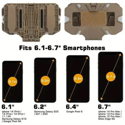 Tactical MOLLE Admin Panel Foldable Phone GPS Holder Chest Rig Vest Accessory For Hunting Airsoft Outdoor