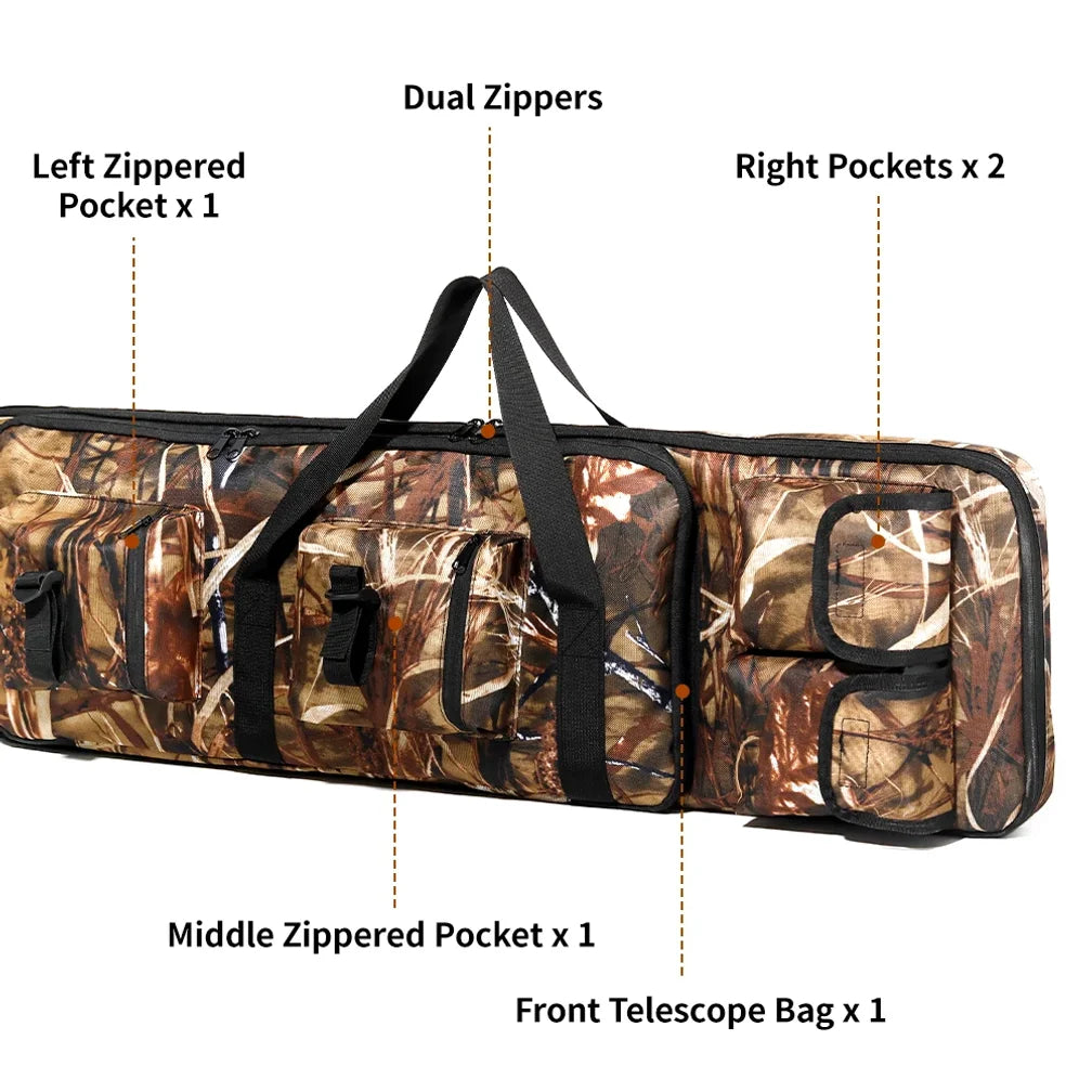 Outdoor Rifle Bag, Tactical Long Rifle Backpack, Portable Shotgun Case for Storage and Transportation, Suitable for Outd