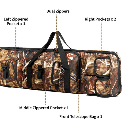 Outdoor Rifle Bag, Tactical Long Rifle Backpack, Portable Shotgun Case for Storage and Transportation, Suitable for Outd