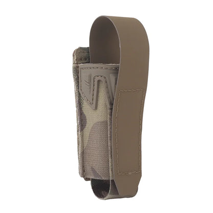 Multi-Purpose MOLLE Pouch Elastic 9mm Mag Flashlight Pepper Spray Holder Lightweight Camo Storage for Hunting Airsoft Belt Vest