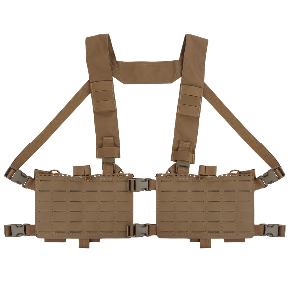 Tactical Alpha Chest Rig Split Chassis MOLLE Double-sided Plate Hunting Vest Expand Shooting Airsoft Magazine Bag Carrying Gear