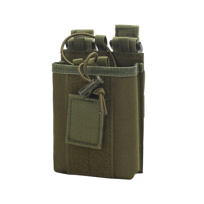 Tactical Molle Radio Walkie Talkie Pouch Outdoor Portable Radio Interphone Holster Carry Bag Adjustable Universal Radio Holder