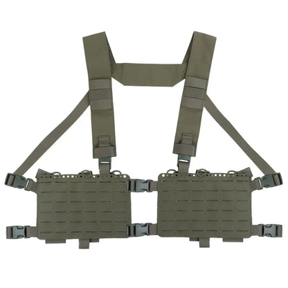 Tactical Chest Rig   Cut Molle System Military Hunting Vest Split Front Chest Rig Magazine Pouch Holster Airsoft Gear