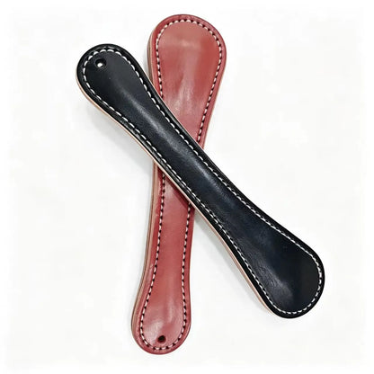 1PC 26cm Large Defence Fitness Leather Clapper Head Cowhide Exercise Clapper Hand Sewn Camping Fitness Built-in Lead Block
