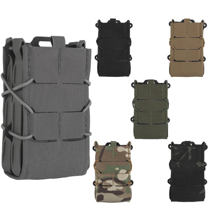Tiger V2 Single Double Magazine Pouch Set Molle Hook-Loop Mag Carrier Rifle AR 5.56 .233 AK 7.62 .308 Magazine Holster Airsoft