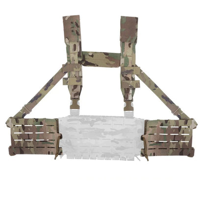 Tactical ARC Chest Rig Kit V3 Shoulder Strap 5.56 Triple Mag with Bilateral Quick Release Slide Molle Platforms Accessories