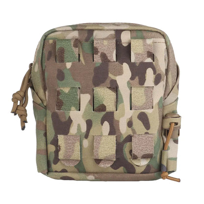 Tactical Gp Zipper Sundries Bag with Shrink Cord Waist Molle Belt Pouch NVG Accessory Multifunctional Universal Storage