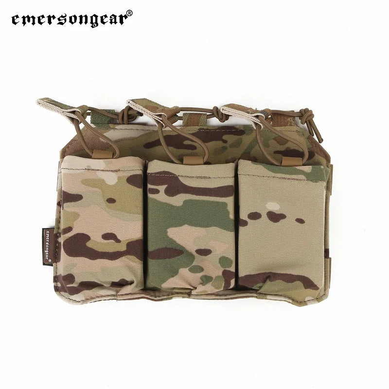 Emersongear Precision Triple Magazine Pouch For SS Vest 5.56 Tactical Mag Bag Holder Hiking Training Camping Camouflage Nylon