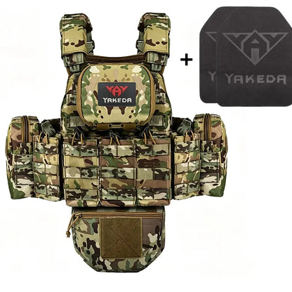 YAKEDA Tactical Vest Multifunctional Molle Breathable and Wear-resistant Outdoor Training Clothing