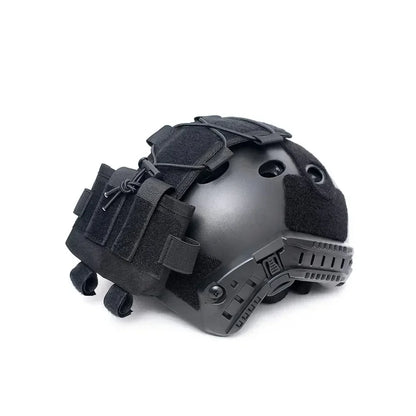 Tactical Helmet Battery Pouch MK2 - NVG Counterweight Pack with Hook & Loop, Molle-Compatible Airsoft, Durable Nylon Organizer