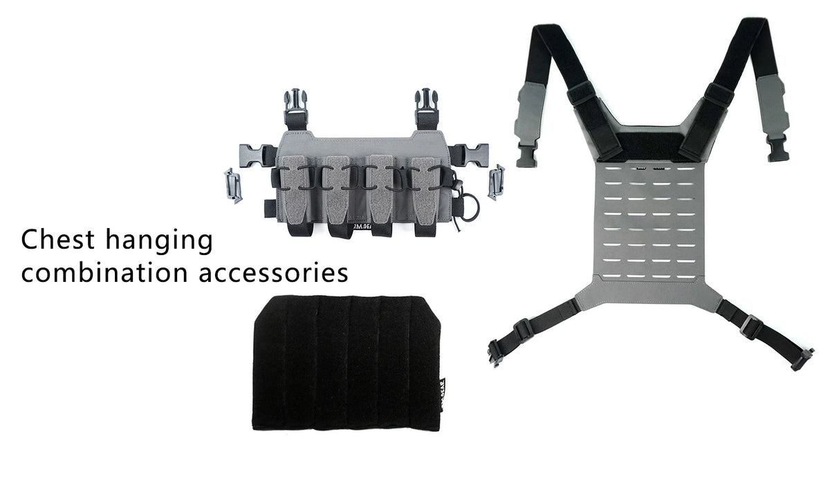 DMGear 9MM Hunting Fan Outdoor Quadruple Multi-function Kit SQB Personality End Camouflage Tactical Chest Hanging